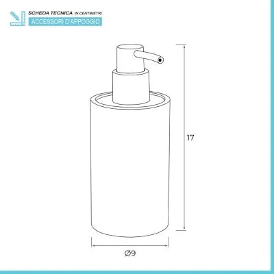 Dispenser per sapone liquido Sahara, in resina beige con particolari in bambù