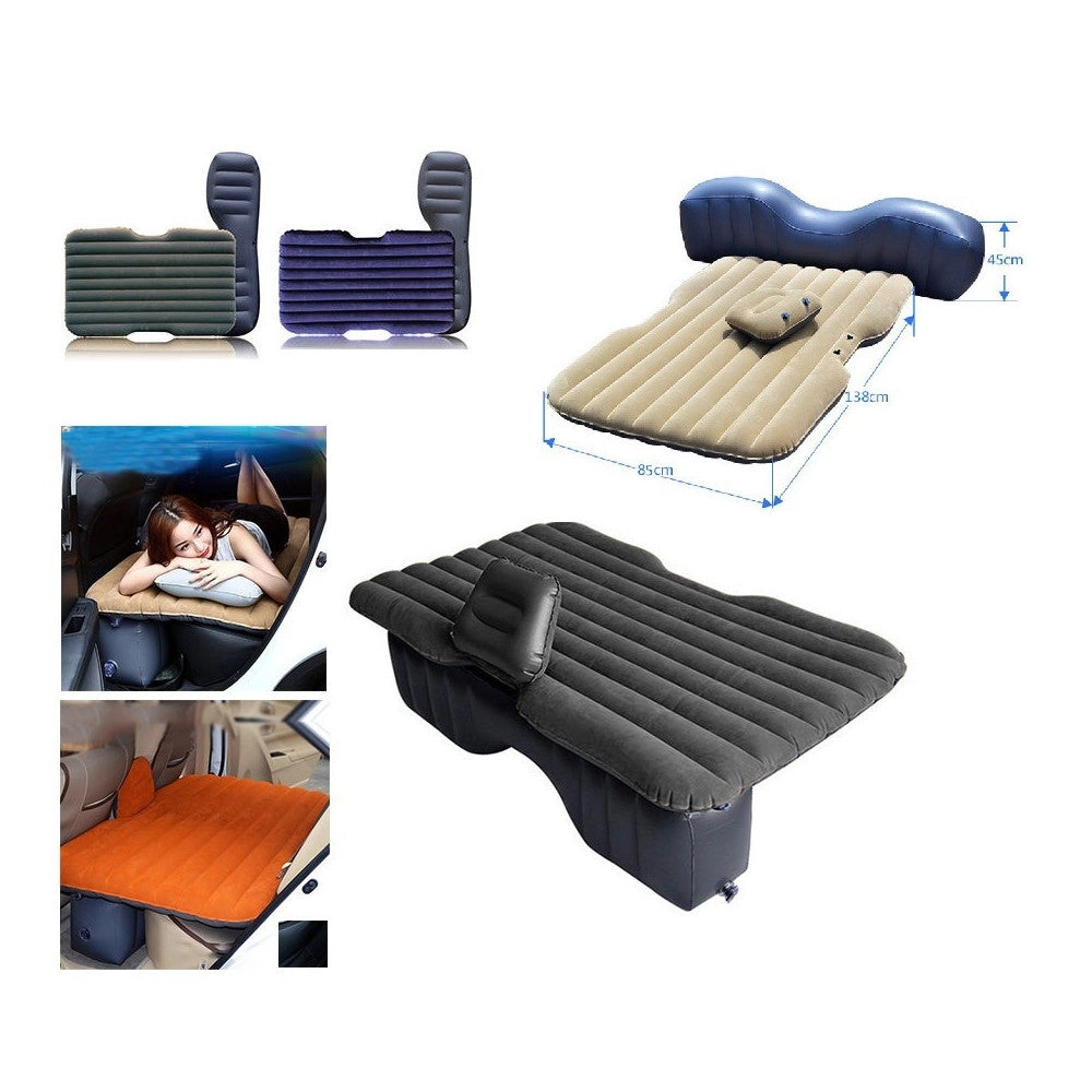 Trade Shop - Materasso Letto Gonfiabile Airbed Per Auto Sedile Posteriore Macchina Con Pompa -