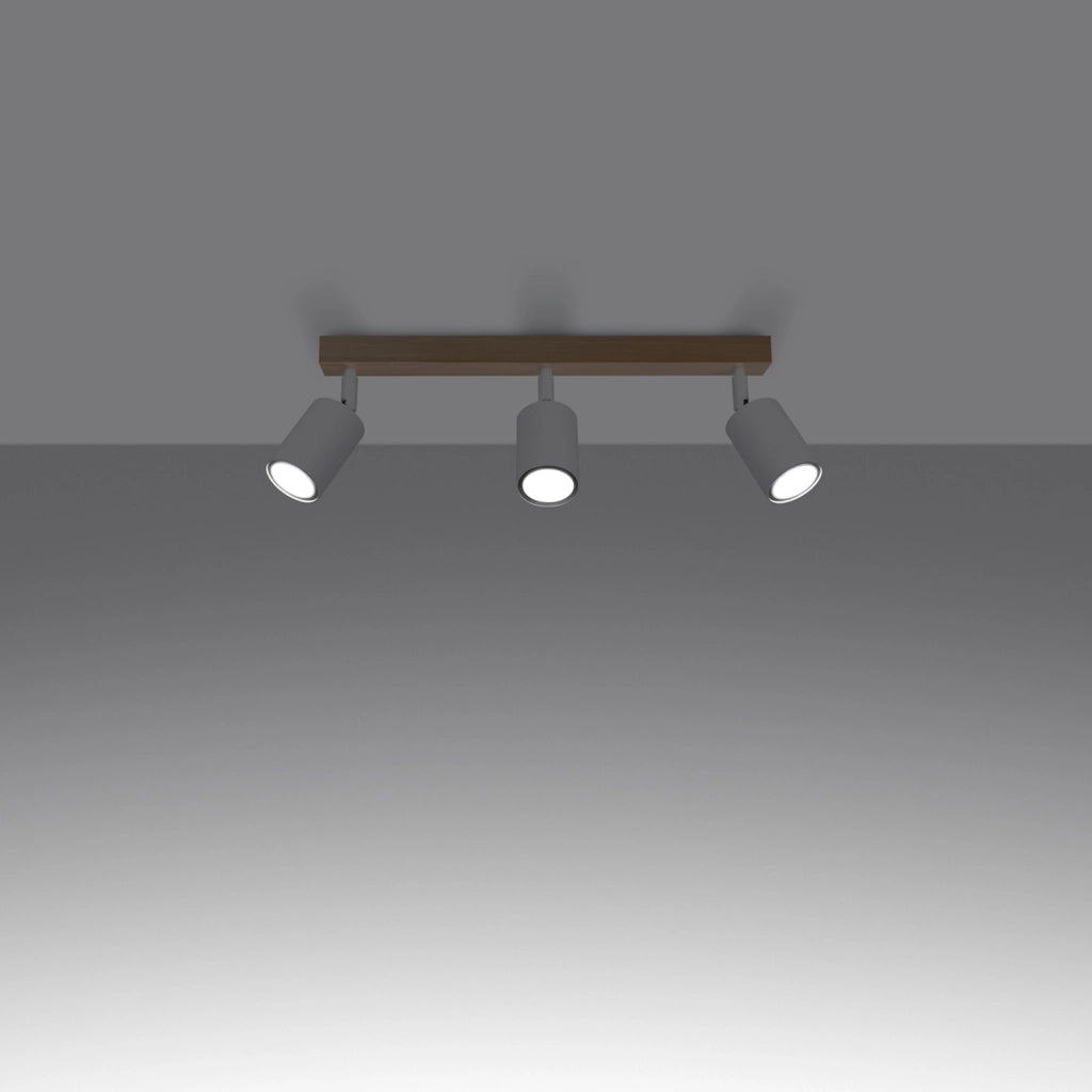 Faretto soffitto triplo bianco GU10 JUNGLO Pure Lume