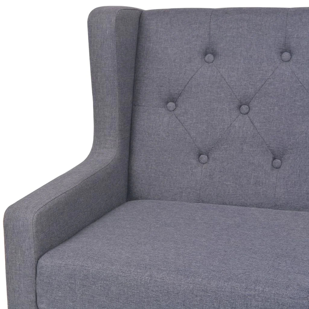 Poltrona sedia seduta lounge divano club di design soggiorno tessuto grigio 1102324