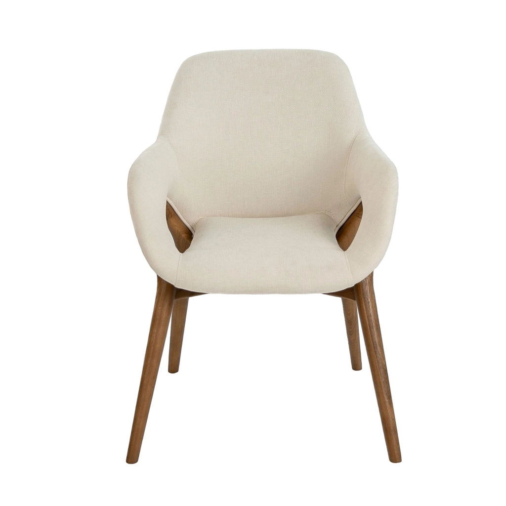 Sedia in tessuto beige