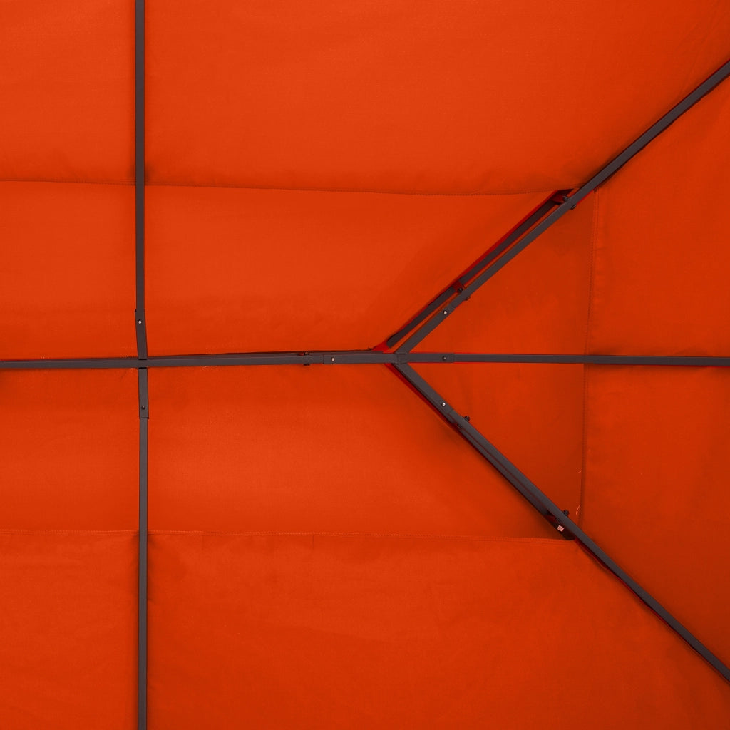 TELO DI RICAMBIO PER GAZEBO 4x3 m, poliestere, rosso ruggine