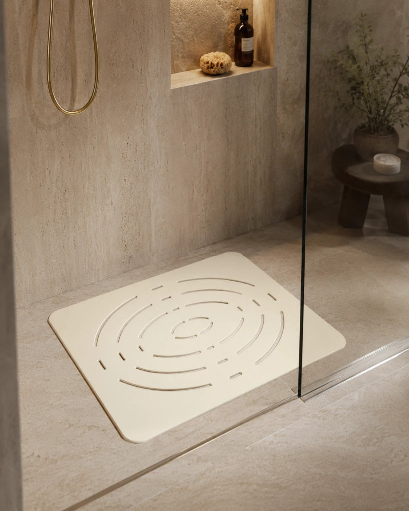 Pedana Piatti Doccia Senza Bordo Bianco Avana per 80x100 cm