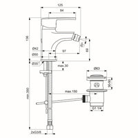 Rubinetto bidet Ideal Standard cromato - Serie Idealstream
