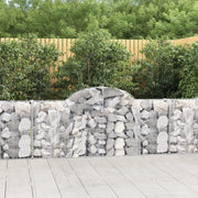 Cesti Gabbioni ad Arco 7 pz 200x30x80/100 cm Ferro Zincato 3146094