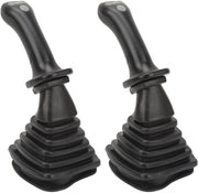 Joystick di sostituzione 2 pezzi - Manubrio di graffiatrice - 3 pulsanti - Copertura in tessuto - Compatibile con Doosan DH DX150 215 225 300 370-9C - ABS/lega di alluminio - Manubrio di graffiatrice