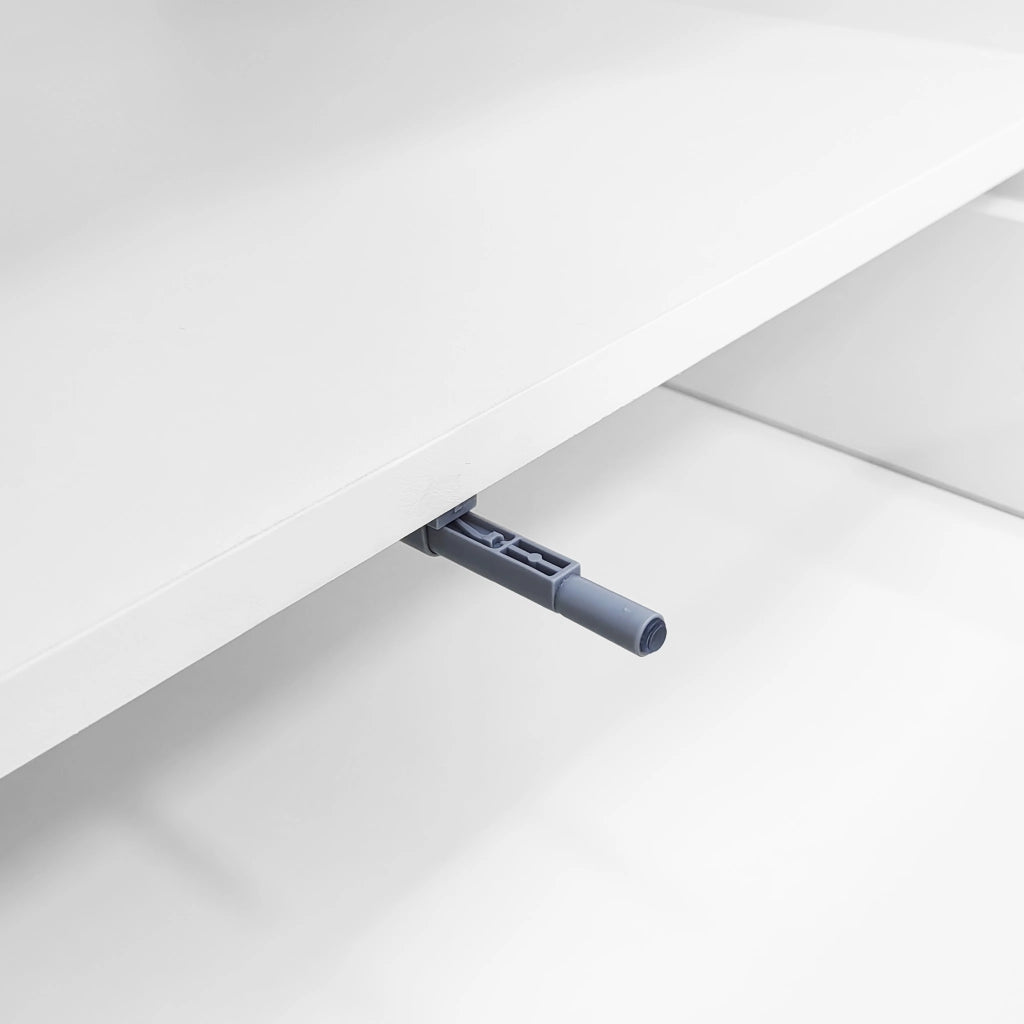 TAVOLINO DA SALOTTO a forma di nuvola 100x60x40,5 cm Bianco in pannello di truciolare