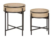 Tavolinetti Coppia Fuji cm Ø 40X50-35X40