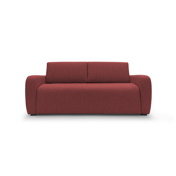 Duna Divano letto matrimoniale con materasso 20 cm in tessuto impermeabile T03 215 cm (mat. 160x197) rosso