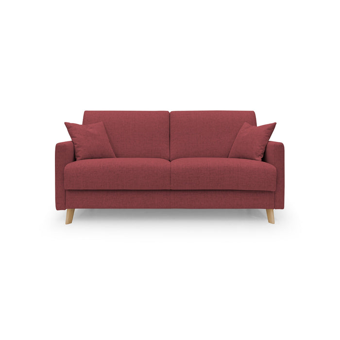 Edgar Divano letto matrimoniale in tessuto felis impermeabile T03 200 cm (mat. 160x197) rosso