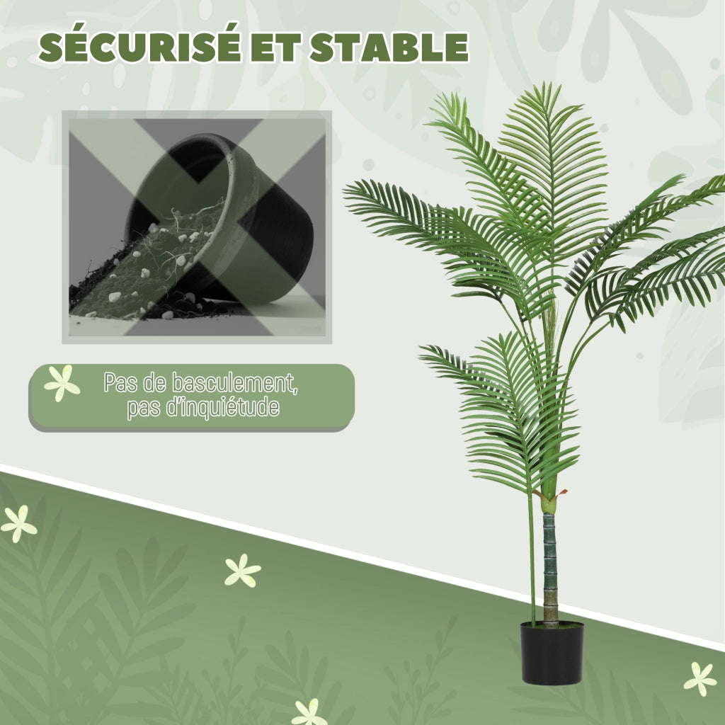Palma artificiale ¨C zephmum ¨C 150 cm verde con vaso