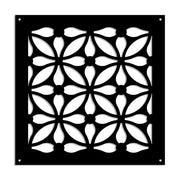 SAMURA - Pannello in PVC traforato - Parasole Misura: 48x48 cm, Colore: nero