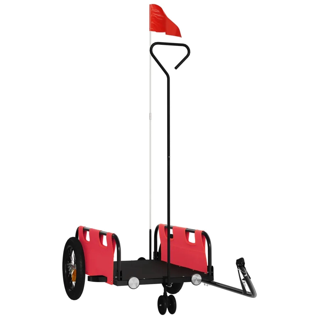 Rimorchio da Bici Rosso Oxford e Ferro CFW4661145