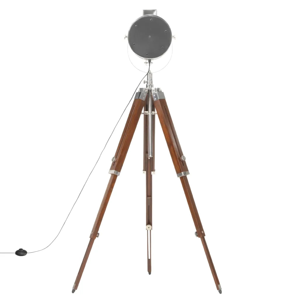 Lampada da Terra a Treppiede Legno Massello di Mango 165 cm CFW9691452