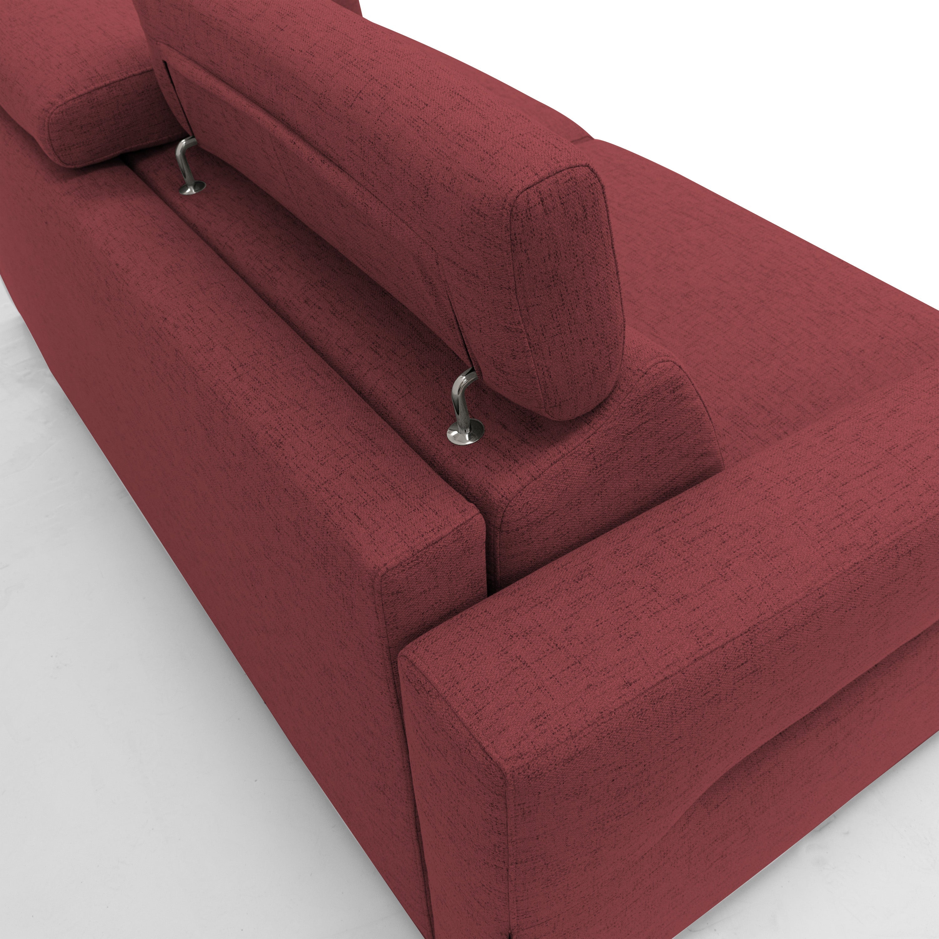 Avalon Divano letto con materasso H18 180 cm (mat. 120x197 cm) rosso