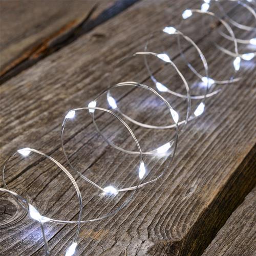 PREQU Super Nano 300 LED Luci Natale Catena Luminosa Bianco Ghiaccio 35 mt IP44 D2818