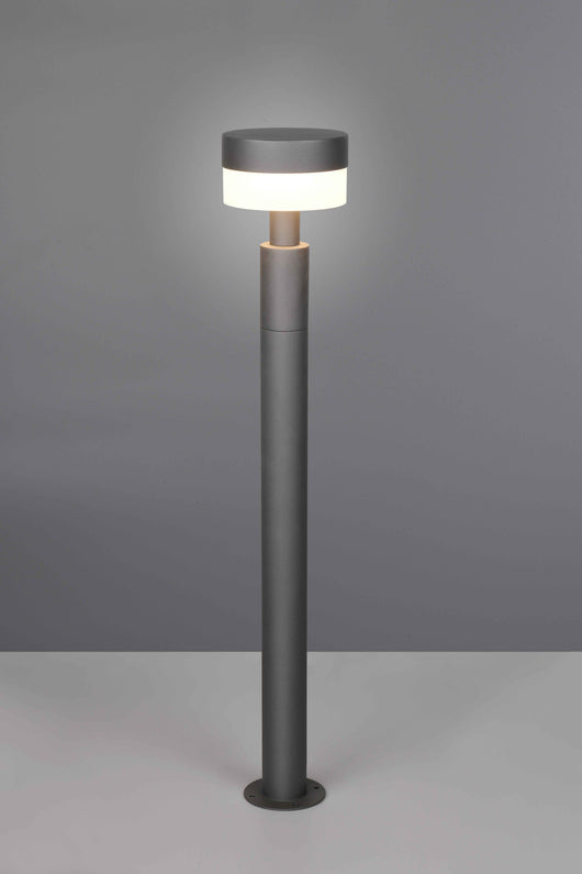 Palo alto da esterno LED, alluminio, antracite, H 95 cm, Mackenzie
