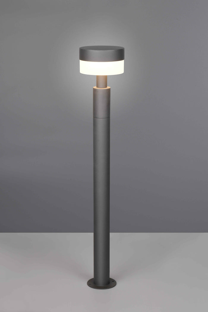 Palo alto da esterno LED, alluminio, antracite, H 95 cm, Mackenzie