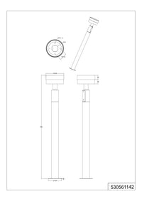 Palo alto da esterno LED, alluminio, antracite, H 95 cm, Mackenzie