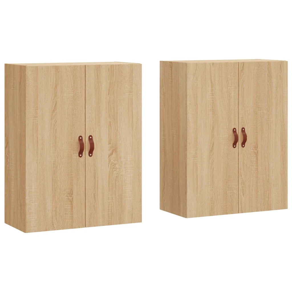 Mobili a Parete 2 pz Rovere Sonoma 69,5x34x90 cm 3195598