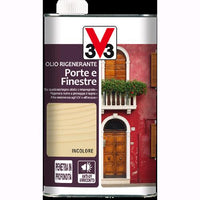 V33 Olio Rigenerante per Porte e Finestre Trasparente Incolore 0,5 Litri