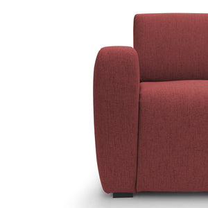 Duna Divano letto matrimoniale con materasso 20 cm in tessuto impermeabile T03 215 cm (mat. 160x197) rosso