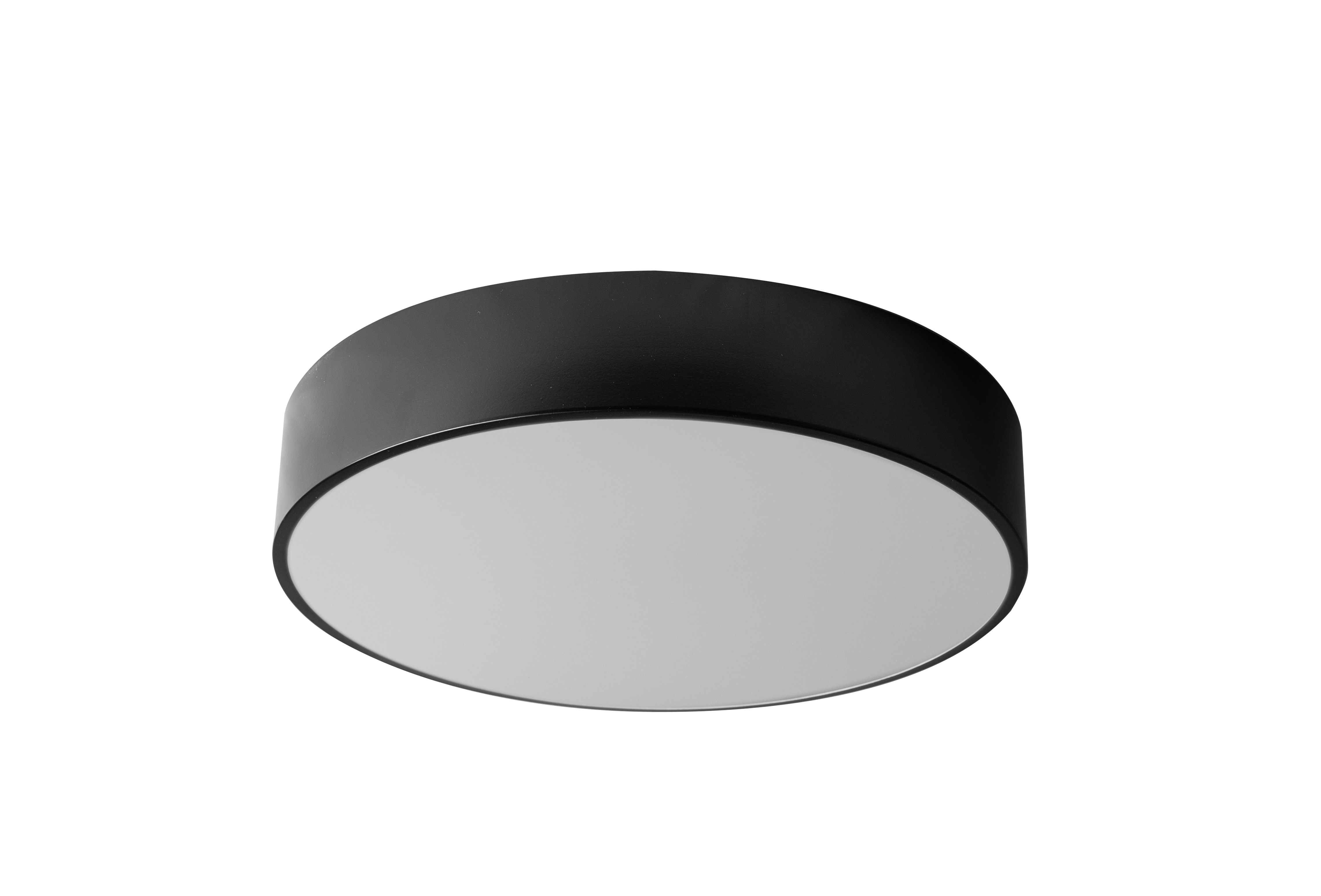 Lampada Plafoniere 50cm Rotonda Nero Da Soffitto APP644-4C