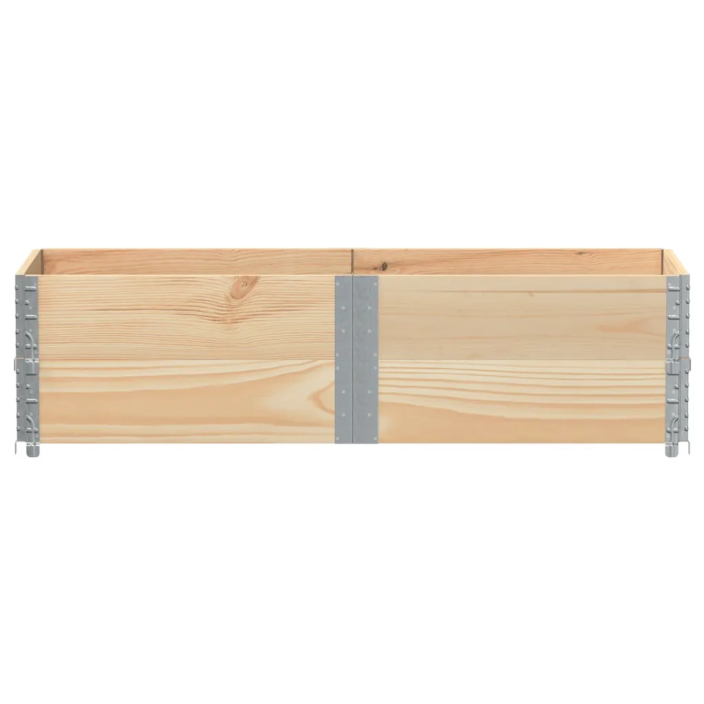 vidaXL Paretali per Pallet 2 pz 150x50 cm in Legno Massello di Pino