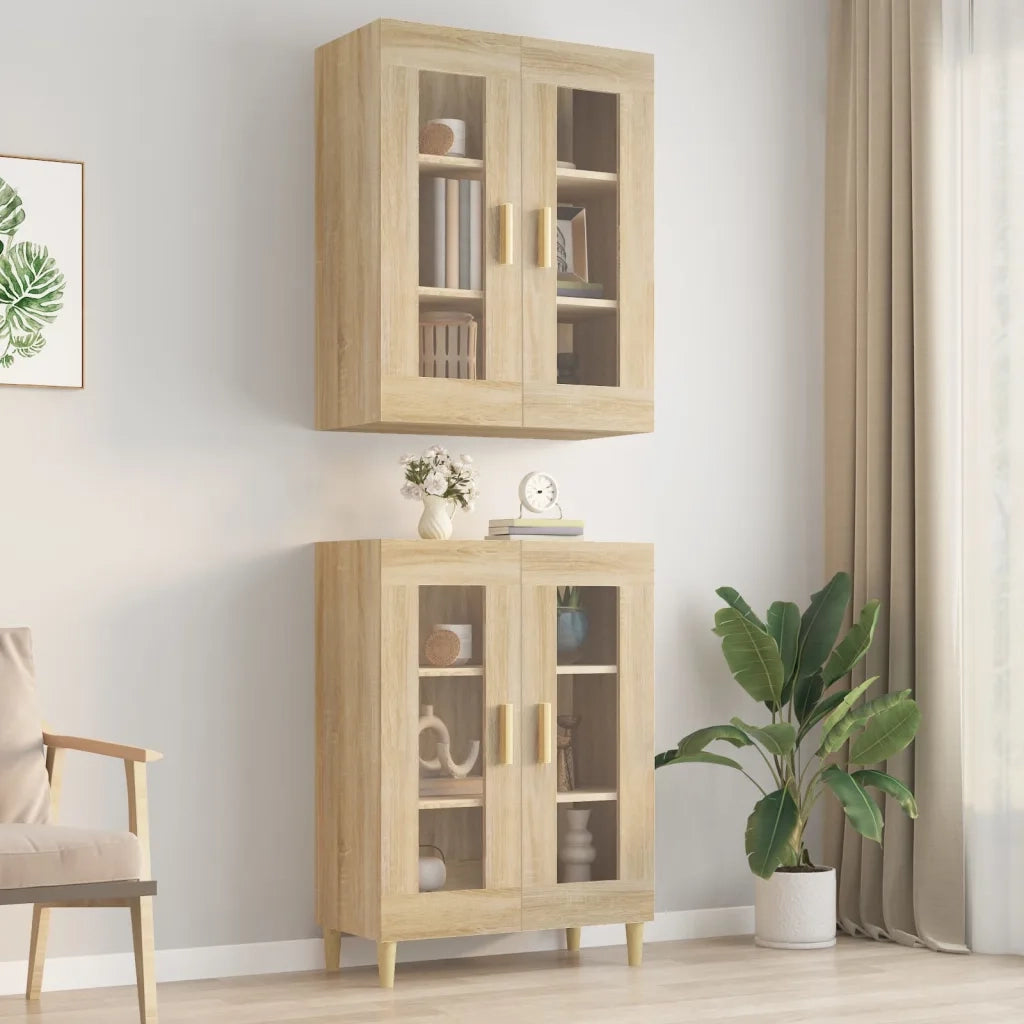 Armadietto Pensile a Parete Rovere Sonoma 69,5x34x90 cm CFW9491308