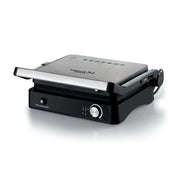 Ariete 1934 metalgrill 3in1, griglia elettrica per grigliate miste, 2000w, 3 modalità di cottura, piastre antiaderenti, silver/black