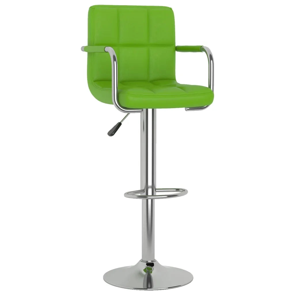 Sgabelli da Bar 2 pz Verdi in Similpelle 334602