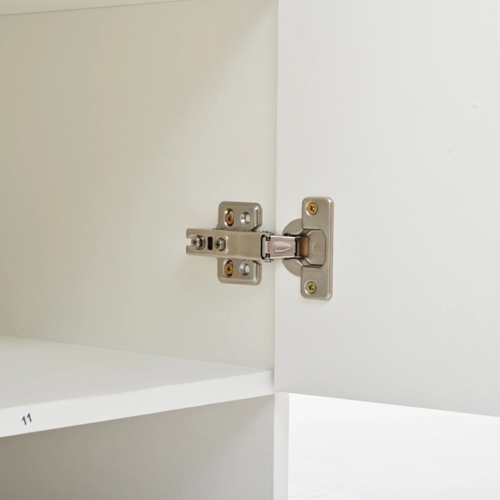 Set Ingresso con Scarpiera, Appendiabiti e Panca con Cuscino ¨C MINIMAL ¨C Bianco, 85x33.5x200
