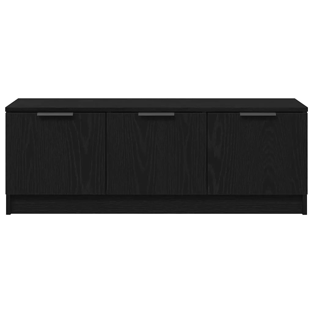 Mobile TV Rovere Nero 102 x 35 x 36,5 cm Legno multistrato 862770