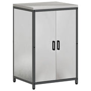 vidaXL Set di Stoccaggio per Cucina 3 pcs Argento 240 x 50 x 92 cm