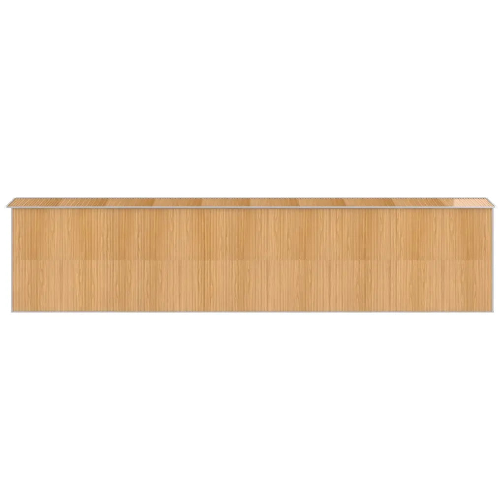 Capanno Giardino Marrone Chiaro 192x855x223 cm Acciaio Zincato cod mxl 65839