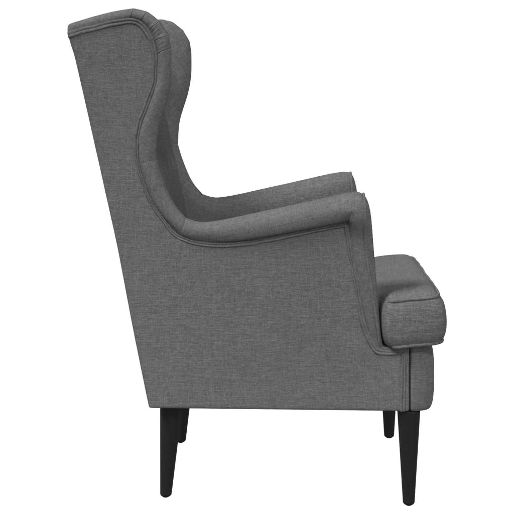 Poltrona-Divano Sedia-Poltroncina Grigio Scuro Tessuto 902275