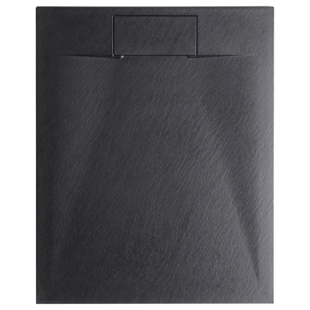 Piatto doccia con scarico nero SMC 80 x 120 x 3 cm effetto pietra naturale minimalista