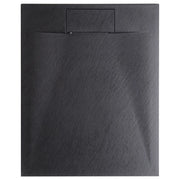 Piatto doccia con scarico nero SMC 80 x 120 x 3 cm effetto pietra naturale minimalista