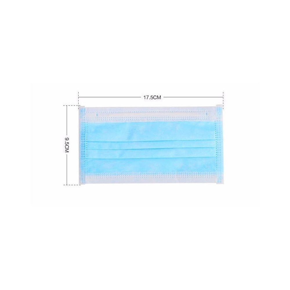 Trade Shop - Set Da 50 Mascherine Protettive Viso Chirurgiche Monouso Mascherina Facciale -