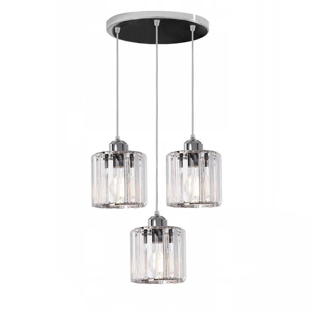 Lampada Da Soffitto Cristallo Argento APP510-3CPR