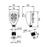 Doccia per pulizia animali - serie Lucky