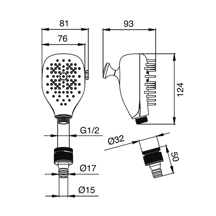 Doccia per pulizia animali - serie Lucky
