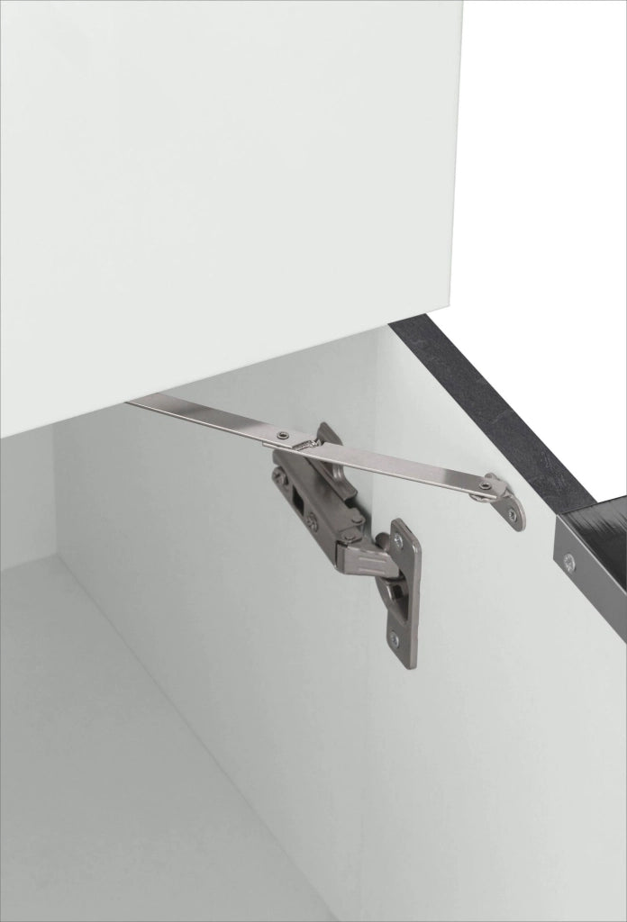 Armadio con Scrivania a Scomparsa 70x35x140 cm Dalia Bianco/Report Grigio