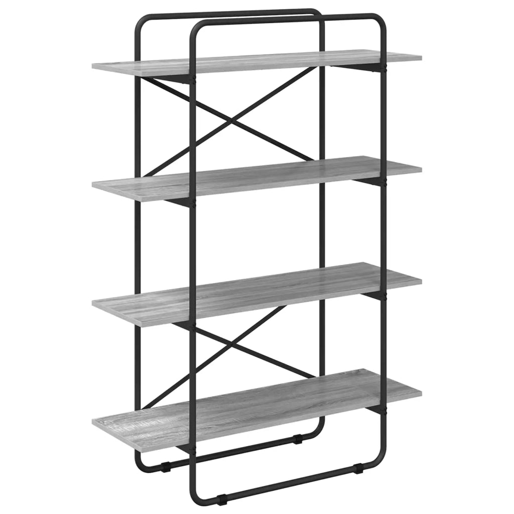 Libreria 4 livelli 100 x 35 x 140 cm PB Sonoma grigio 8007789
