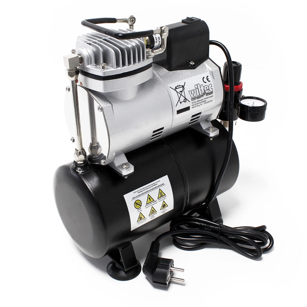 Compressore per aerografo AF186 con serbatoio riduttore di pressione 4 bar Start-stop automatico