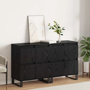 Credenza 2 pcs Rovere Nero 60 x 35 x 70 cm 3394547