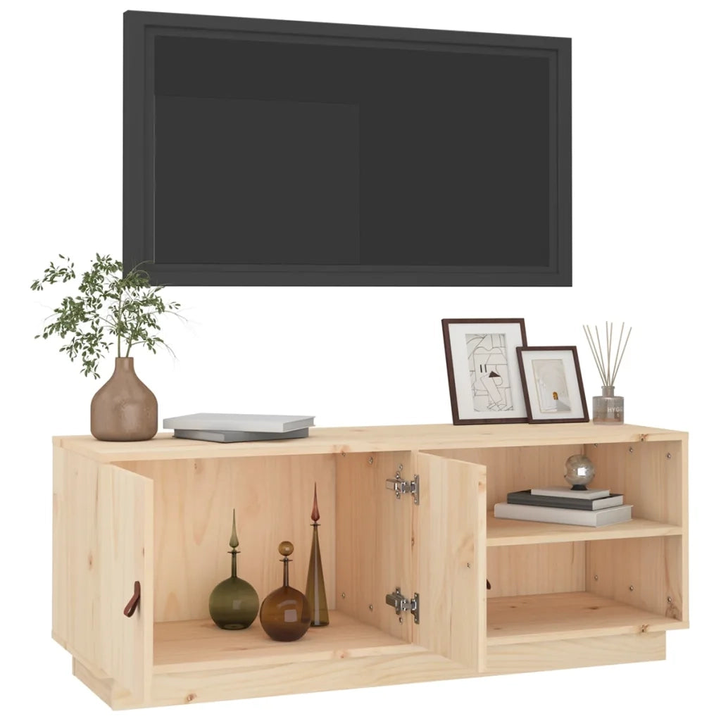 Mobile Porta TV 105x34x40 cm in Legno Massello di Pino 818220