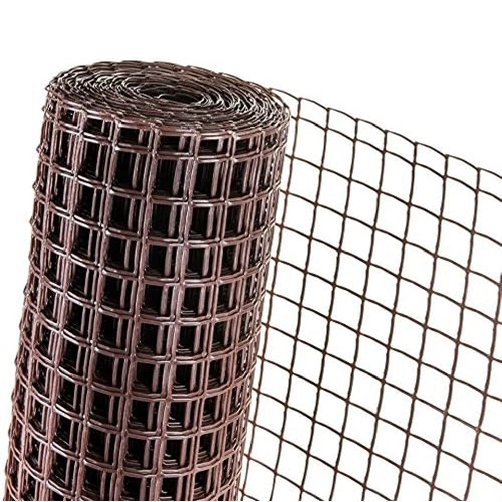 Trade Shop - Rete Di Plastica Protettiva 1x5 Mt Marrone Per Cancelli Recinzioni Balconi 206612 -