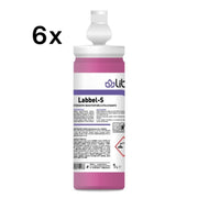 Labbel-S 6 Pz x 1 L, Detergente Brillantante Autolucidante Pavimenti Cera | Liber