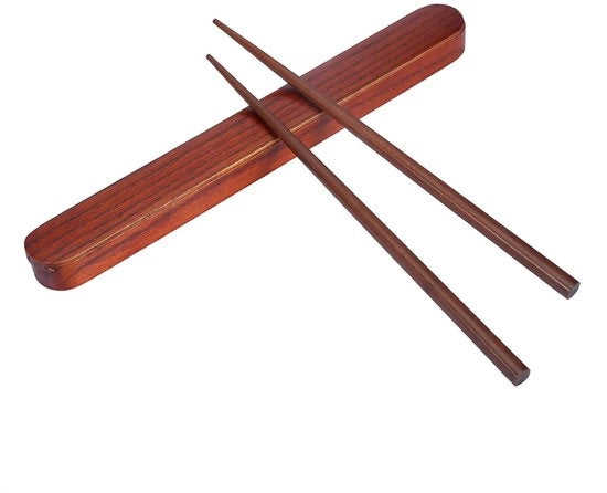 Set di stuzzichini portatili - Stile giapponese/coreano - Scatola riciclabile - Legno di alta qualità - Leggero - Duraturo - Servizio da tavola